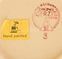 Gerzit fém fedeles sörös korsó, jelzett, hibátlan, m: 23,5 cm