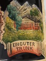 Német fém fedeles sörös korsó, jelzett, hibátlan, m: 27 cm