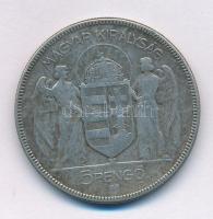1930. 5P Ag "Horthy jobbra" T:F patina
Adamo P8