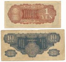 Kína / Japán bábállamok DN(1939) 10Y + DN(1940) 1Y T:F,VG, pici szakadások
China / Japanese Puppet ...