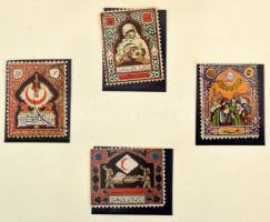 Törökország Vörös félhold kényszerfelár bélyegek gyűjtemény, kb 150 bélyeg albumban