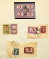 Törökország Vörös félhold kényszerfelár bélyegek gyűjtemény, kb 150 bélyeg albumban