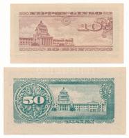 Japán DN(1947) 10s "11426" + DN(1948) 50s "23733" T:AU, sarokhajlás
Japan ND(19...