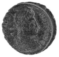 Római Birodalom 348-351. II. Constantius / Siscia Follis bronz (2,10g) T:AU,XF Roman Empire / Siscia / Constantius II 348-351. Follis bronze "DN CONSTAN-TIVS PF AVG / FEL TEMP RE-PARATIO - BSISC symbol" Phoenix with a wreath in its beak on rocky mound (2,10g) C:AU,XF RIC VIII 235