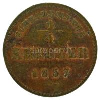 Német államok / Schwarzburg-Rudolstadt 1857. 1/4kr Cu T:VF ü. German states / Schwarzburg-Rudolstadt 1857. 1/4 Kreuzer Cu C:VF ding Krause KM#175