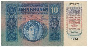 1915. 10K "1214 376171" T:F szép papír
Adamo K11