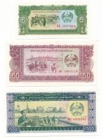 Laosz DN(1979-1988) 5K + 50K + 100K T:UNC,AU Laos ND(1979-1988) 5 Kip + 50 Kip + 100 Kip C:UNC,AU Krause P#26, P#29, P#30