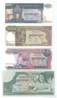 Kambodzsa DN(1972) 100R (3xklf) + DN(1972-1973) 1000R T:UNC,AU Cambodia ND(1972) 100 Riels (3xdiff) + ND(1972-1973) 1000 Riels C:UNC,AU Krause P#8, P#12, P#15, P#17