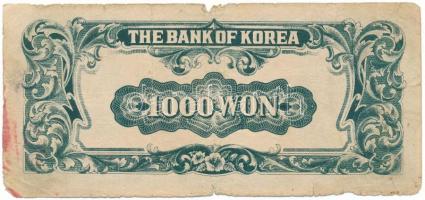 Dél-Korea DN(1950-1953) 1000W "538" (Koreai nyomat) T:VG
South Korea ND(1950-1953) 1000 W...