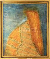 Stephan Salzer (?-): 42.43. zsoltár. Vegyes technika, farost. Jelzés nélkül. Hátoldalán címkén feliratozott. Dekoratív, sérült fakeretben. 80x64,5 cm