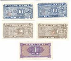 Dél-Korea 1962. 10J (2xklf: "1" + "2") + 50J (2xklf: "1" + "2&quo...