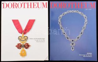 Dorotheum 2 darab aukciós katalógus, ékszerek témában, 2024-2025.