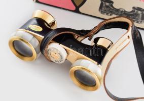 Binolux színházi távcső, dobozában