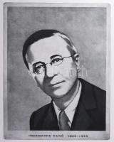 Tassy Béla (1942-): Obermayer Ernő portréja. Rézkarc, papír, jelzés nélkül, 39,5x29 cm