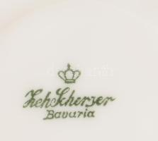 Zech Scherzer 6 darab régi csésze alátéttel, jelzett, hibátlan, d: 12 cm