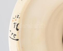 Nagyméretű porcelán ló sakkfigura, irizáló mázzal, m: 25 cm