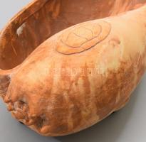 Kagyló alakú kerámia kínáló, h: 23 cm