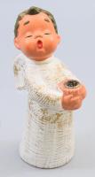 Angyal figurás gyertyatartó, m: 18 cm