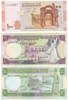 Szíria 1991. 5P + 10P + 2009. 100P T:AU,F, szép papír Syria 1991. 5 Pounds + 10 Pounds + 2009. 100 Pounds C:AU,F, fine paper