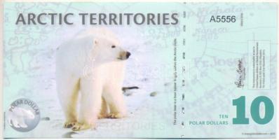 Sarkvidéki területek 2012. 10$ fantázia bankjegy "A5556" T:UNC Arctic Territories 2012. 10 Polar Dollars fantasy banknote "A5556" C:UNC