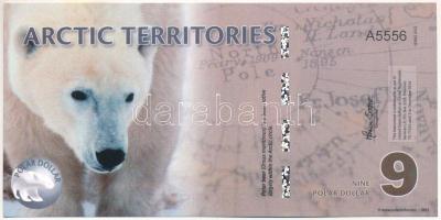 Sarkvidéki területek 2012. 9$ fantázia bankjegy "A5556" T:UNC Arctic Territories 2012. 9 Polar Dollars fantasy banknote "A5556" C:UNC