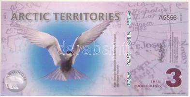 Sarkvidéki területek 2012. 3$ fantázia bankjegy "A5556" T:UNC Arctic Territories 2012. 3 Polar Dollars fantasy banknote "A5556" C:UNC