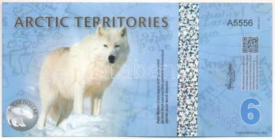 Sarkvidéki területek 2012. 6$ fantázia bankjegy "A5556" T:UNC Arctic Territories 2012. 6 Polar Dollars fantasy banknote "A5556" C:UNC