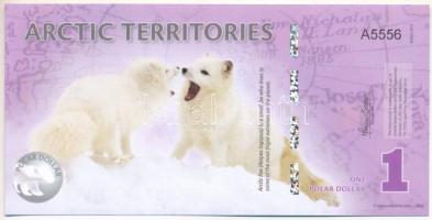 Sarkvidéki területek 2012. 1$ fantázia bankjegy "A5556" T:UNC Arctic Territories 2012. 1 Polar Dollar fantasy banknote "A5556" C:UNC