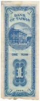 Tajwan 1954. 1Y "Q 654454 H" T:F, anyaghiány 
Taiwan 1954. 1 Yuan "Q 654454 H" ...