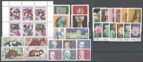 NDK 1970 76 klf bélyeg teljes sorokban + 2 blokk + 1 kisív