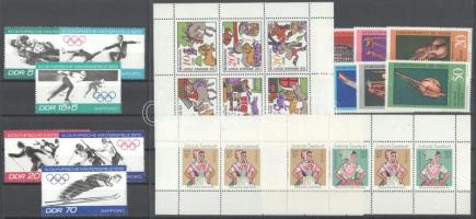 NDK 1971 77 klf bélyeg teljes sorokban + 2 kisív + 2 füzetlap