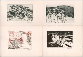 Tizenhat metszet. 1919-1979. Bp., Kisgrafika Barátok Köre, (Datorg-ny.), 16 t. Egy kivételével jelze...