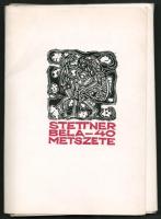 Stettner Béla (1928-1984): 40 metszete, 500/182. sorszámozott példány, KBK kiadói mappában, lapméret: 20x14 cm, 3 db hiányzik