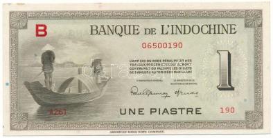 Francia Indokína 1945-1951. 1P "B", "A261 190" T:AU French Indochina 1945-1951. 1 Piastre "B", "A261 190" C:AU Krause P#76