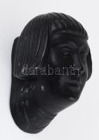 Férfi fej falidísz, jelzés nélkül, h. 14 cm