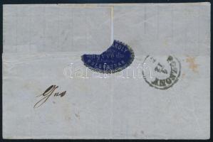 1874 Réznyomat 3kr + 5kr helyi ajánlott levélen "POZSONY VÁROS " (75.000)