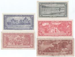 Dél-Vietnám DN(1955) 1D + 2D + 5D + DN(1962) 10D + 20D T:F, közte egy AU
South Vietnam ND(1955) 1 D...