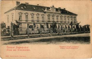 1902 Nagyvárad, Oradea; Ferenc József laktanya. Helyfi László kiadása / Franz Josef's Kaserne / K.u.K. military barracks (szakadás / tear)