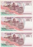 2006. 500Ft "A forradalom 50. évfordulója 1956. október 23." (3x) "EC" T:UNC,AU
...