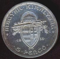 1938. 5P "Szent István" ezüst T:2+