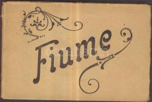 Fiume 10 lapos leporelló-füzet a Pannónia Cunard gőzössel / Fiume leporello-booklet with 10 pictures