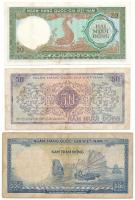 Vietnam / Dél-Vietnam 1964. 20D + 1966. 50D + 500D T:F, szép papír, VG
Vietnam / South Vietnam 1964...