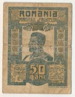 Románia 1917. 50b T:F,VG Romania 1917. 50 Bani C:F,VG Krause P#71