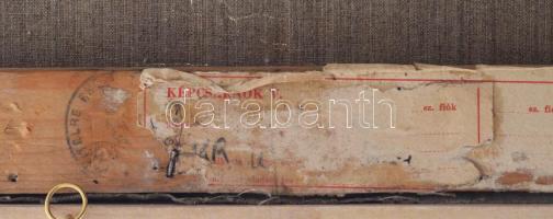 Baska József (1935-2017): Lebegés. Olaj, vászon, jelezve jobbra lent. Hátoldalán Képcsarnok Vállalat...