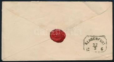 ~1872 5kr díjjegyes boríték "N:SZ:MIKLÓS" - Klagenfurt