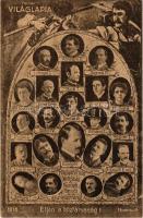 1918 November 16. Éljen a köztársaság! Magyarország Köztársaság: A Nemzeti tanács és a népkormány (Károlyi Mihály-kormány). Tolnai Világlapja kiadása / Members of the Hungarian National Council and People's Government (fa)