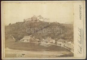 cca 1880 Brassó keményhátú fotó / Vintage photo of Brasov 16x11 cm