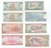 Vietnám DN(1985) 1D + 1985(1987) 50D + 1987. 200D + 1988(1989) 500D + 1000D + 1991(1992) 100D (2xklf...