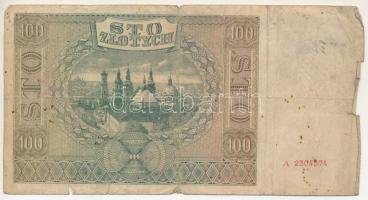 Lengyelország 1941. Német megszállás 100Zl T:VG
Poland 1941. German occupation 100 Złotych C:VG
Kr...
