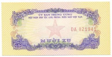 Vietnam / Dél-Vietnám 1968. 10x "DA 821941", (kiadatlan) T:AU Vietnam / South Vietnam 1968. 10 Xu "DA 821941", (unissued) C:AU Krause P#R1